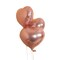 Kitcheniva Rose Gold Metallic Foil Heart Shape Star Shape Balloons Party Decorations 18"